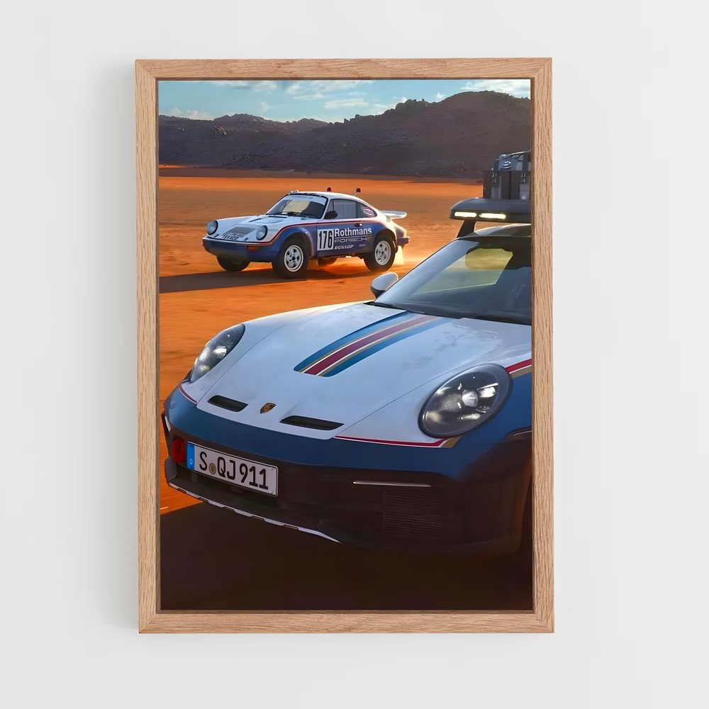 Poster Rallye des Légendes – affiche Porsche (vue 4)